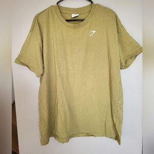 Gymshark Men's Olive T-Shirt, Size XL